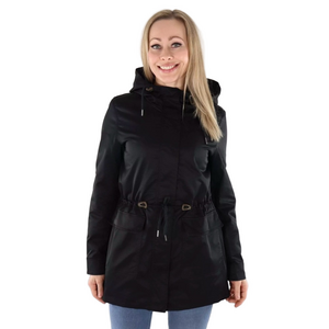 ONLY Women's Black Hooded Jacket